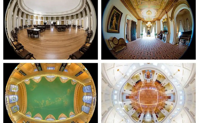 fish-eye lenses fish-eye lenses For Narrow Indoor Spaces
